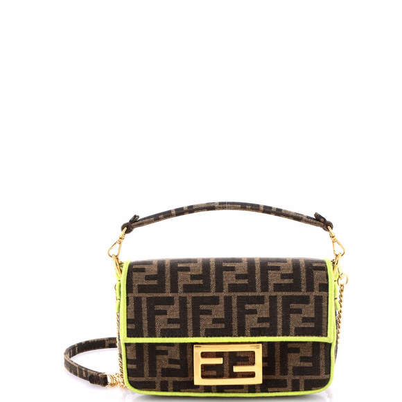 Fendi Mini Baguette NM Bag Zucca Canvas - Picture 1 of 5